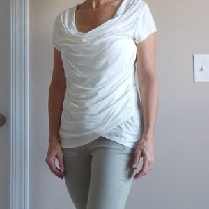 Tahari Off White Top